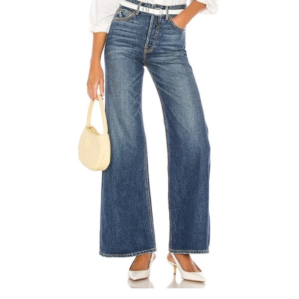 GRLFRND CASEY Button fly Flair Jeans